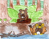 Raccoonek: Two Beavers in River